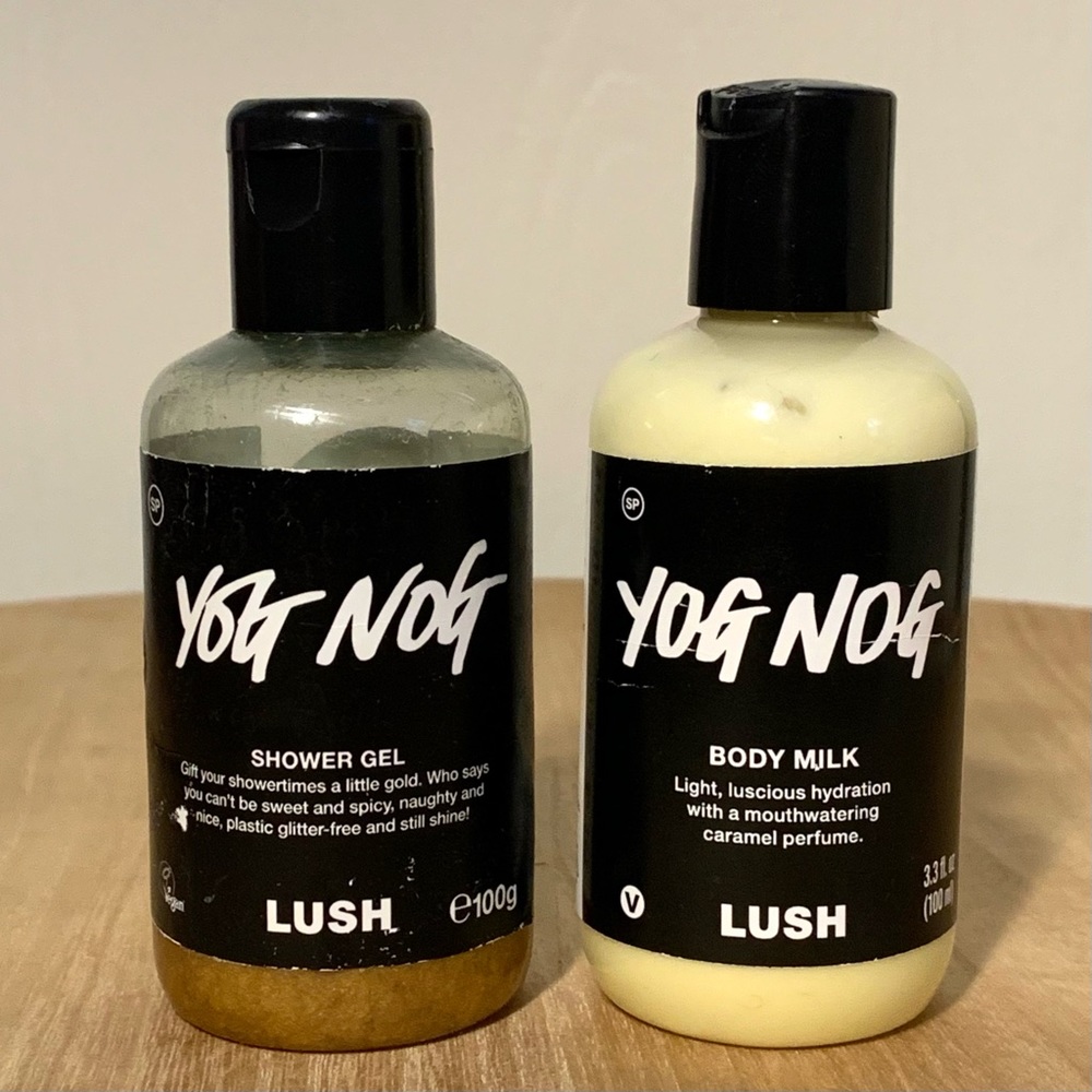 Lush Yog Nog Shower Gel and Body Milk Bundle